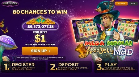 Jackpot City $1 Minimum Deposit