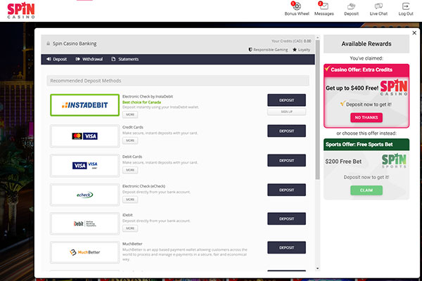Spin screenshot