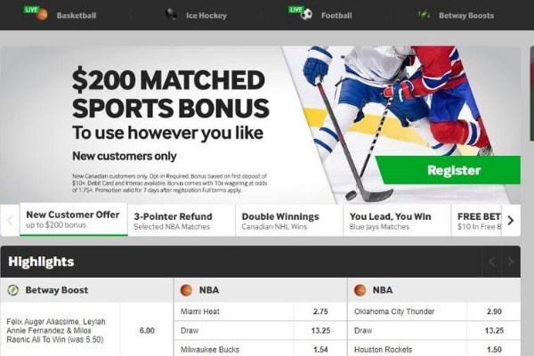 Betway screenshot