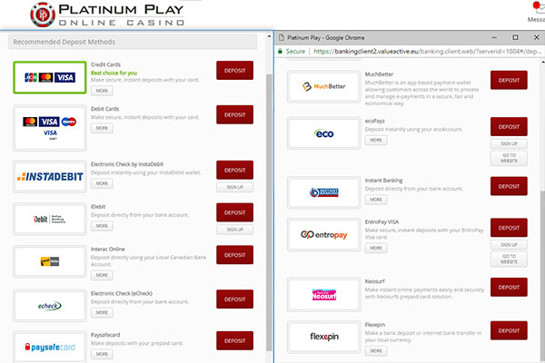 Platinum Play screenshot