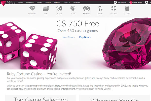 Ruby Fortune screenshot
