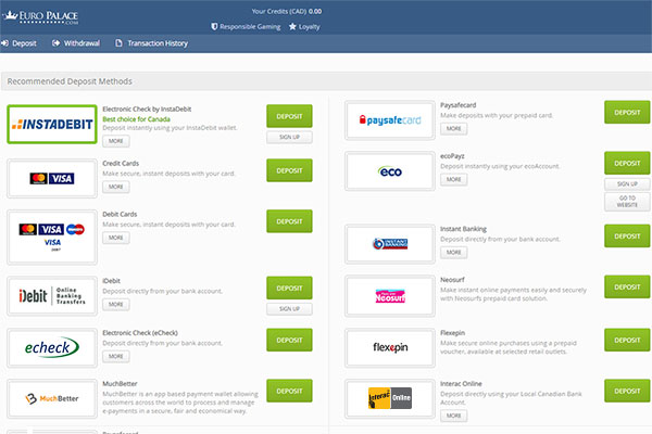 Euro Palace screenshot