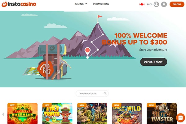 InstaCasino Casino screenshot
