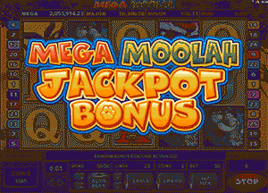 Mega Moolah Jackpot wheel