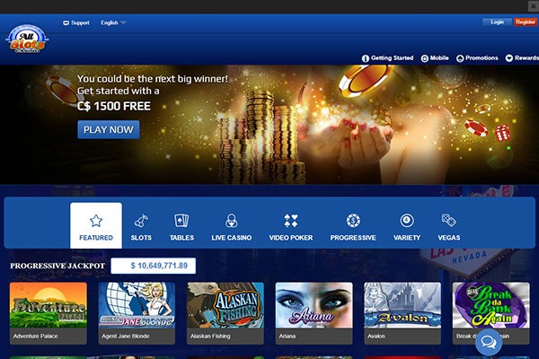 AllSlots Casino screenshot