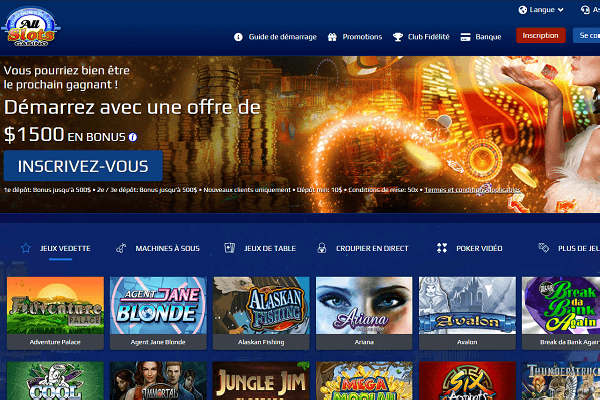 AllSlots Casino screenshot