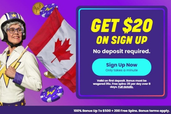 Wildz casino canada no deposit $20 bonus