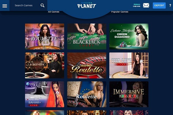 Casino Planet screenshot